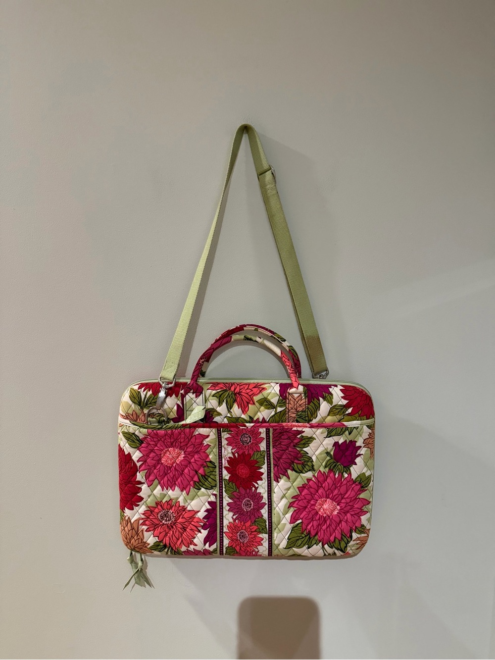 Vera Bradley Hello Dahlia Laptop Bag
